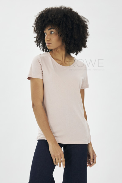 Organic Women Maglia C/A M/C 100% Cot. 140 gr/m2 White XS