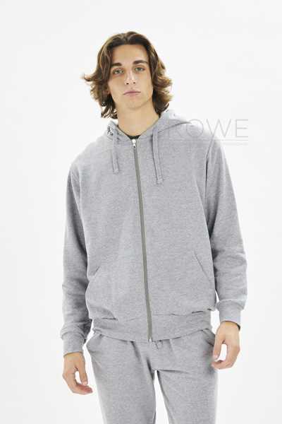 Felpa F/Terry Capp/Zip 70/30% Cot/Pol 240 gr/m2 Nero S