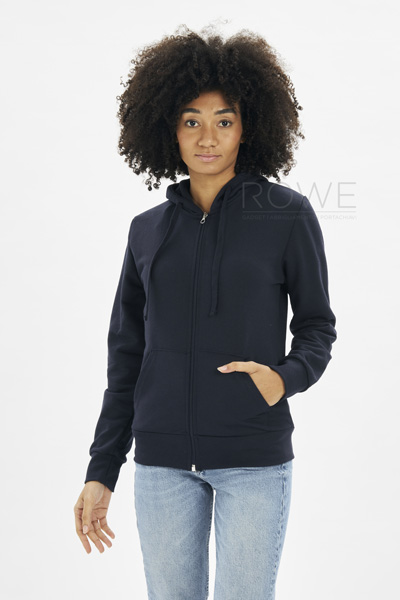 Felpa F/Terry Donna Capp/Zip 70/30% Cot/Pol 240 gr Nero S