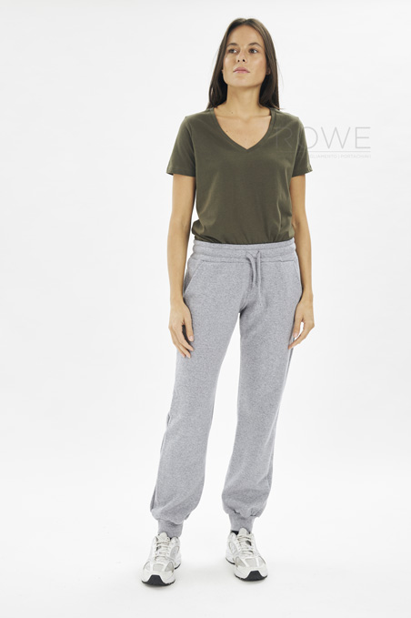 Pantalone Felpato Donna 70/30% Cot/Pol 280 gr/m2 Nero S