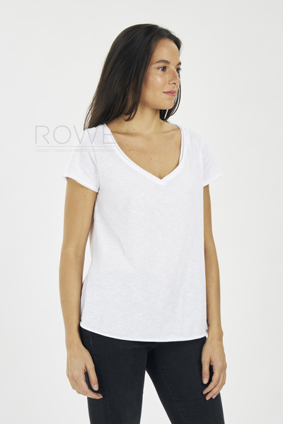 Maglia Donna Fiammata C/V M/C 100% Cot. 140 gr/m2 Antracite S