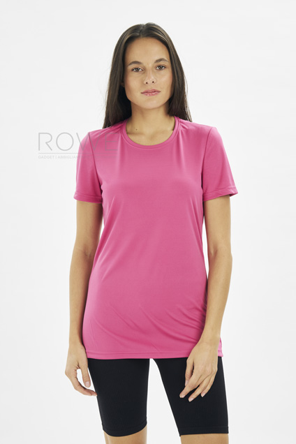 Active Sports-T Maglia Donna G/C M/C 100% Pol.140g Blue Midnight XS 