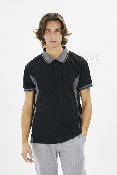 Sport Polo Contrast M/C 100% Poly 140 gr/m2 Azure/White S STK