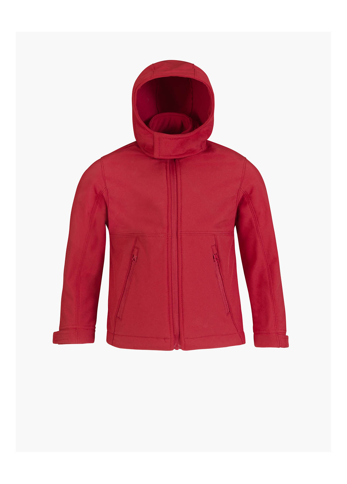 Hooded Softshell Jacket Bambino 94/6% Pol/Ela Black S 5/6 anni