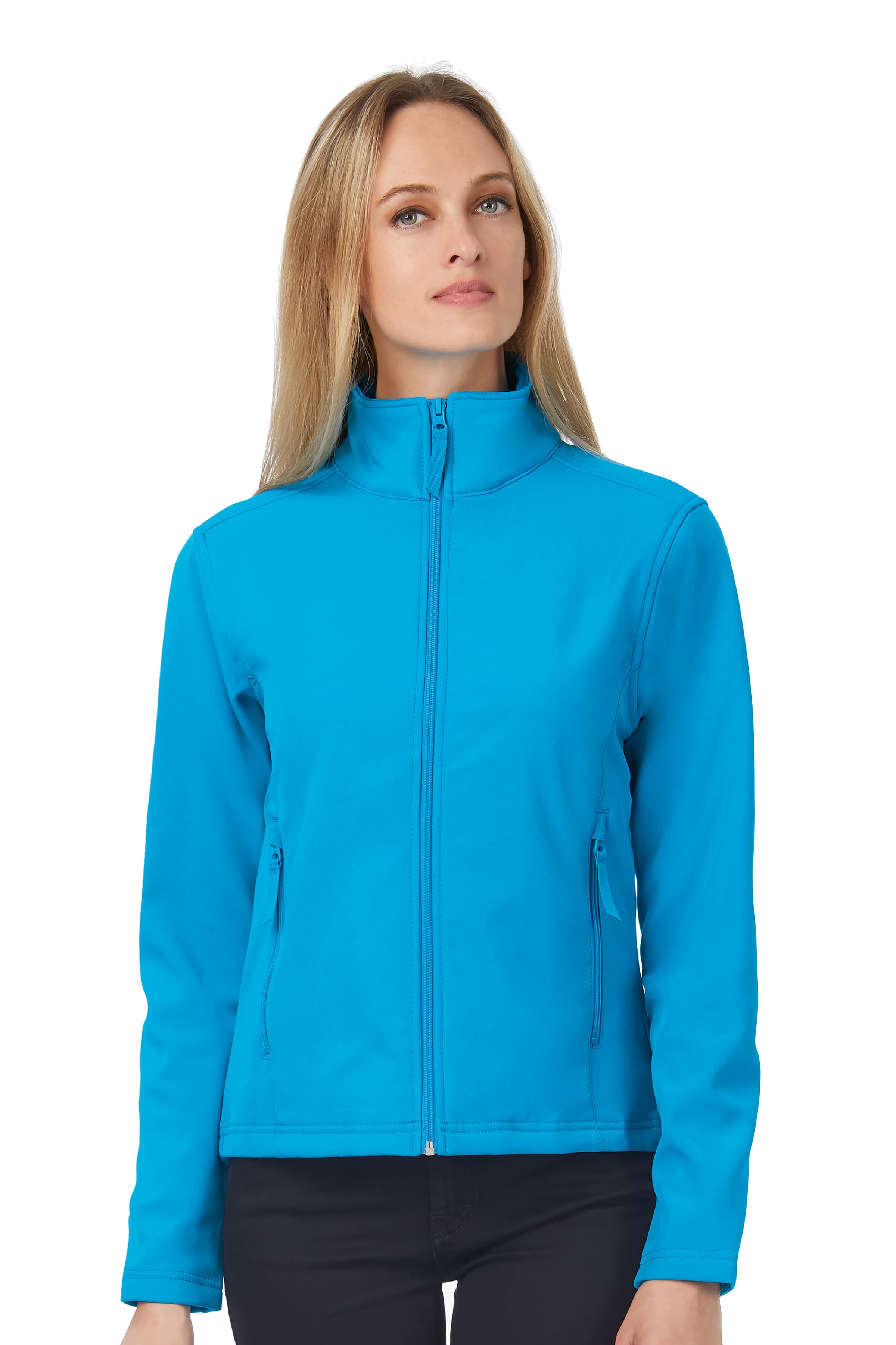 ID701 Donna Softshell 2 strati 96/4% Pol/Ela Black XS