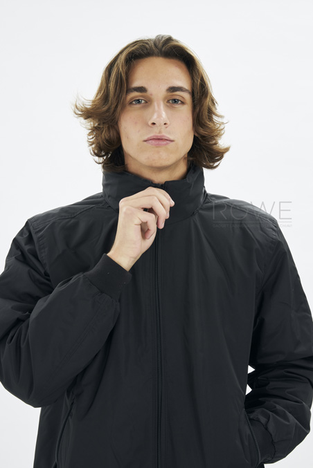 Crew Man Bomber imbottito 100% Pol 190 gr/m2 Black/Warm Grey S