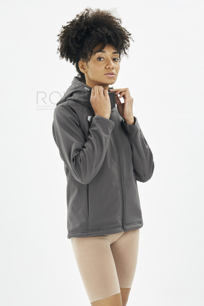 Hooded Soft Shell Women Jacket 94/6% Pol/Ela 340gr White XS STK