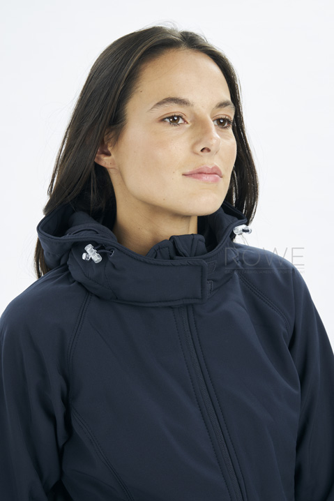 Hooded Soft Shell Women Jacket 94/6% Pol/Ela 340gr White XS STK