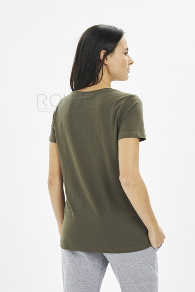 Organic Women Maglia C/V M/C 100% Cot. 140 gr/m2 White XS