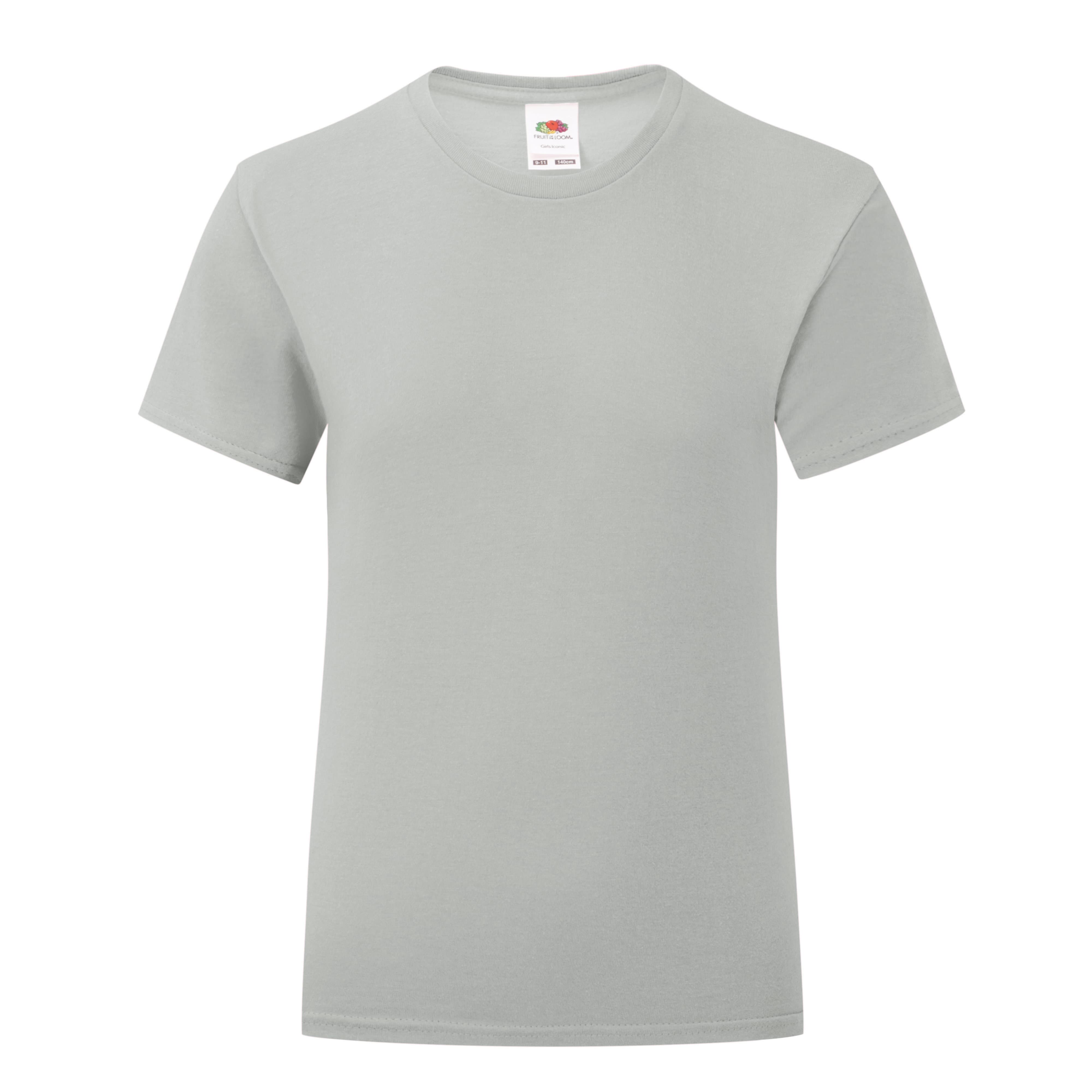 Iconic 150 T Bambina Maglia G/C M/C 100% Cot 150 g Bianco S 3/4 anni