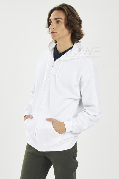 Heavy Blend Felpa Capp. F/Zip 50/50% Cot/Pol 270gr Dark Chocolate S