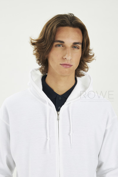 Heavy Blend Felpa Capp. F/Zip 50/50% Cot/Pol 270gr Dark Chocolate S