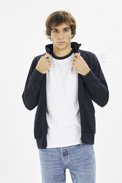 Jacket Felpa F/Zip F/Terry 70/30% Cot/Pol 240 gr/m Nero XS STK