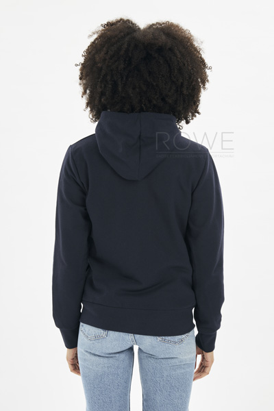 Felpa F/Terry Donna Capp/Zip 70/30% Cot/Pol 240 gr Nero S