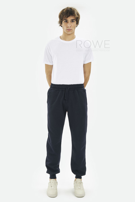 Pantalone Fit Felpato 70/30% Cot/Pol 280 gr/m2 Nero XS