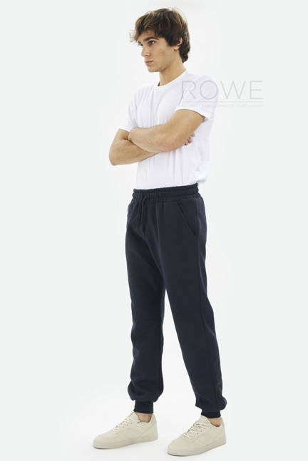 Pantalone Fit Felpato 70/30% Cot/Pol 280 gr/m2 Nero XS