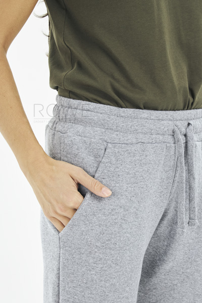 Pantalone Felpato Donna 70/30% Cot/Pol 280 gr/m2 Nero S