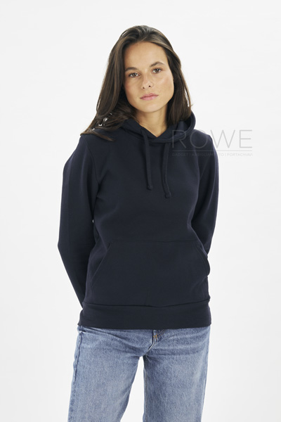 Felpa Donna Cappuccio 70/30% Cot/Pol 280 gr/m2 Nero S