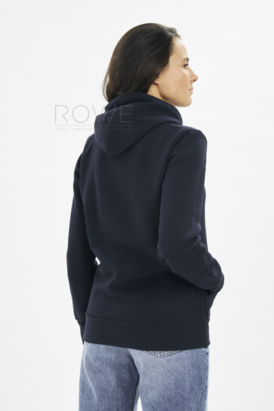 Felpa Donna Cappuccio 70/30% Cot/Pol 280 gr/m2 Nero S