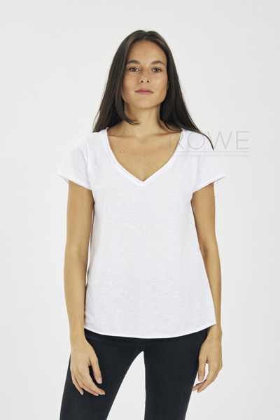 Maglia Donna Fiammata C/V M/C 100% Cot. 140 gr/m2 Antracite S