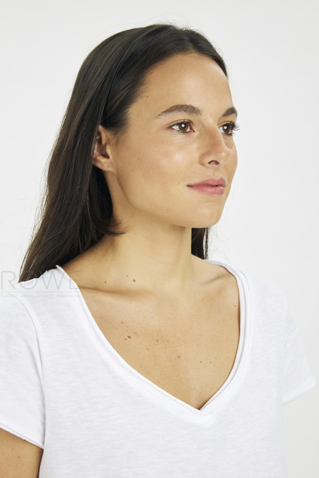 Maglia Donna Fiammata C/V M/C 100% Cot. 140 gr/m2 Antracite S