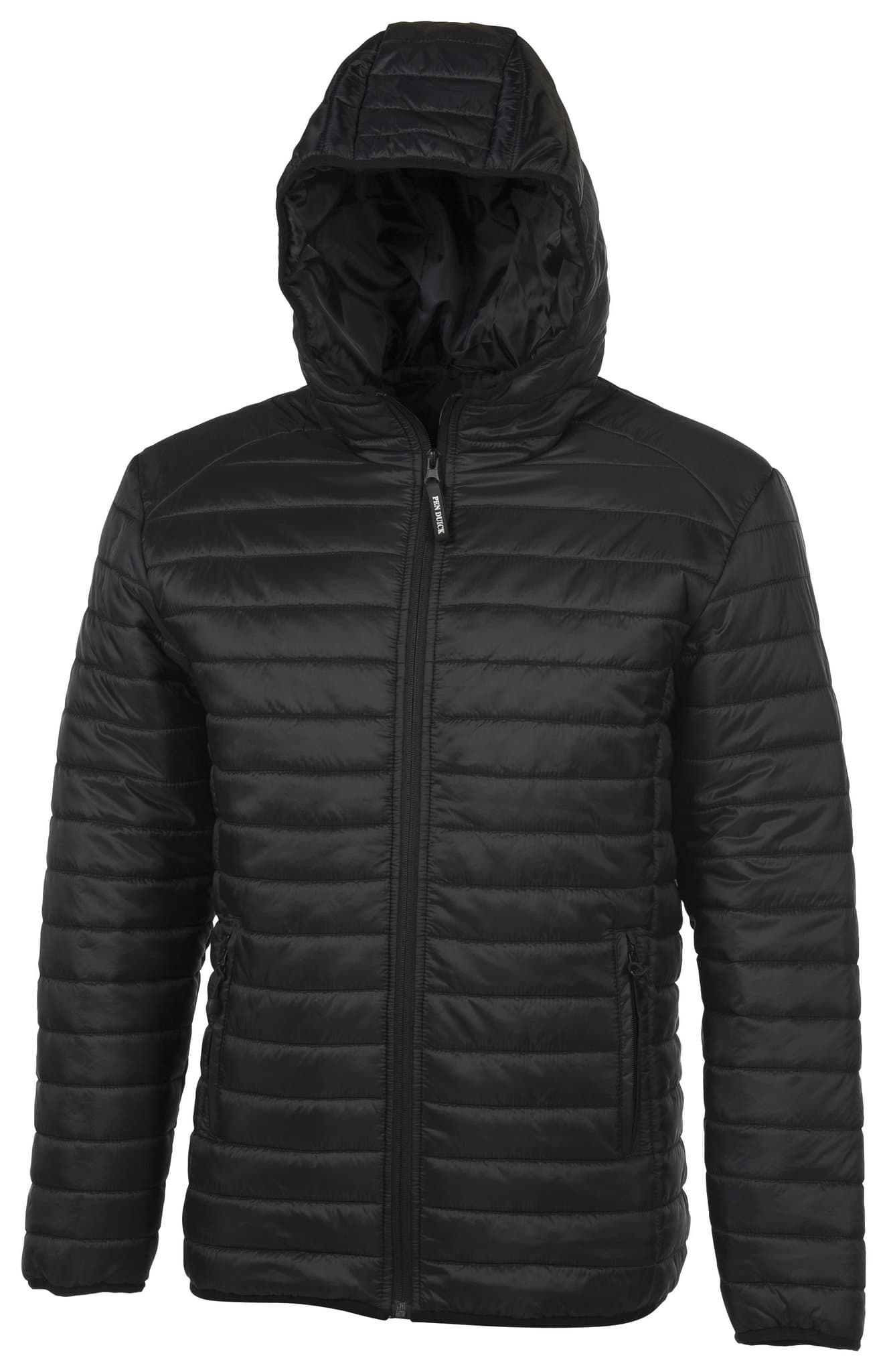 Pacific Men Piumino Cappuccio 100% Nylon 15D Black S