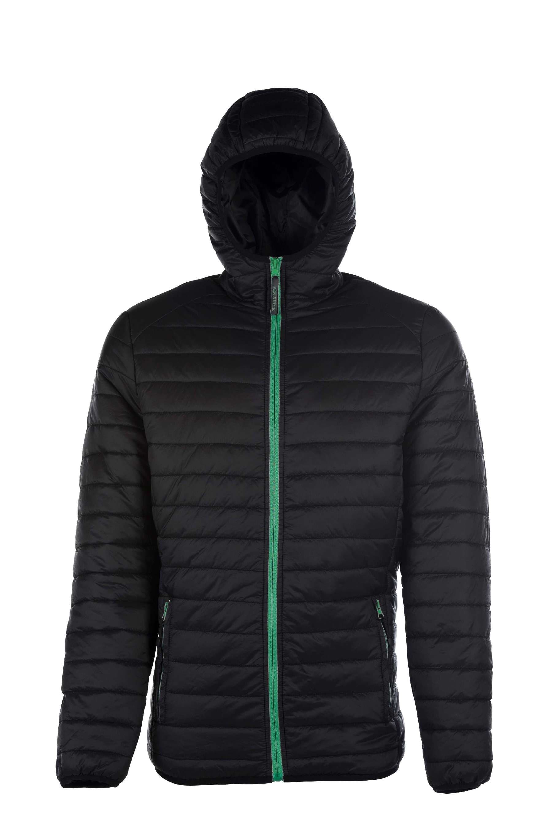 Pacific Men Piumino Cappuccio 100% Nylon 15D Black S