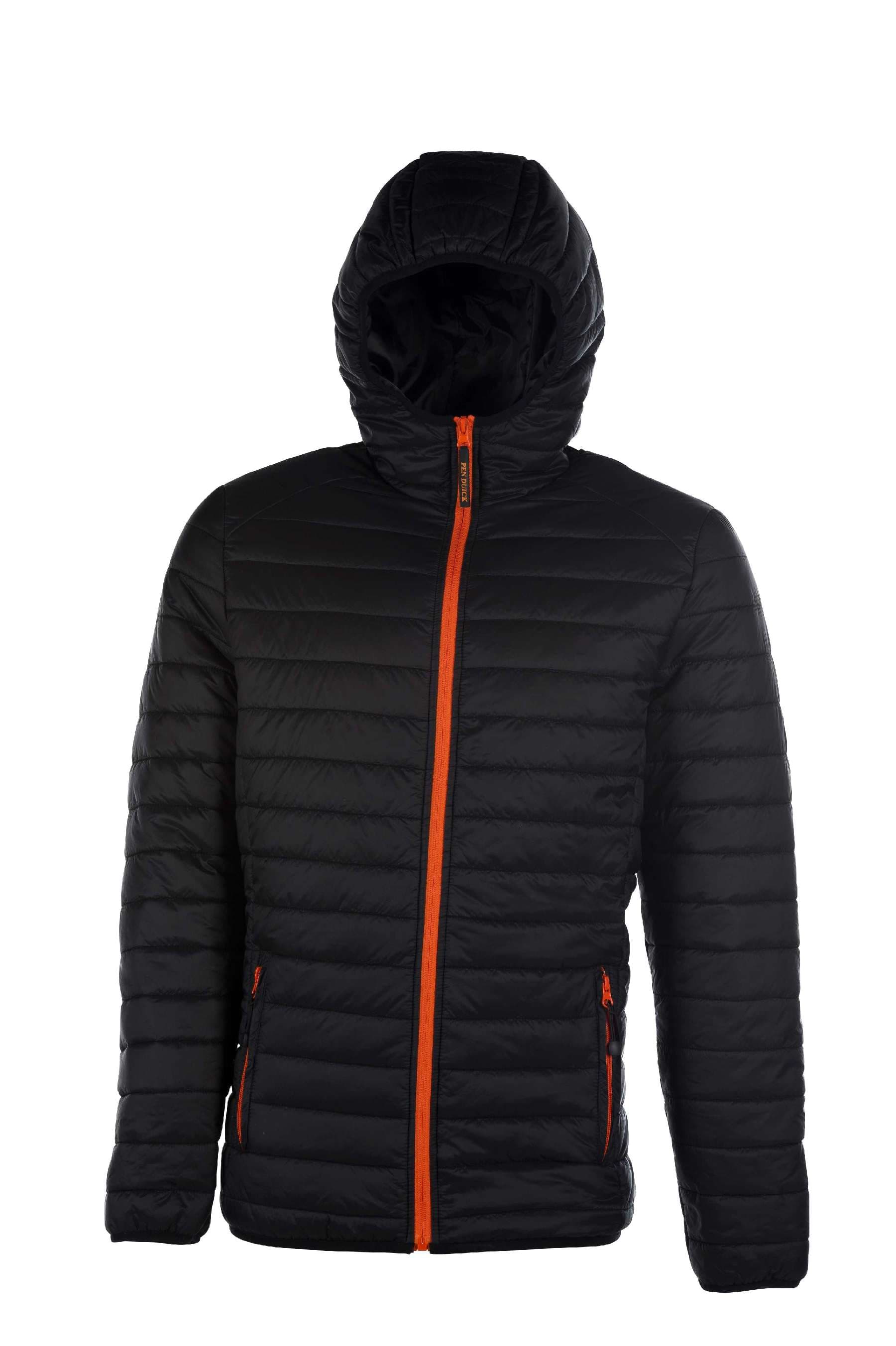 Pacific Men Piumino Cappuccio 100% Nylon 15D Black S