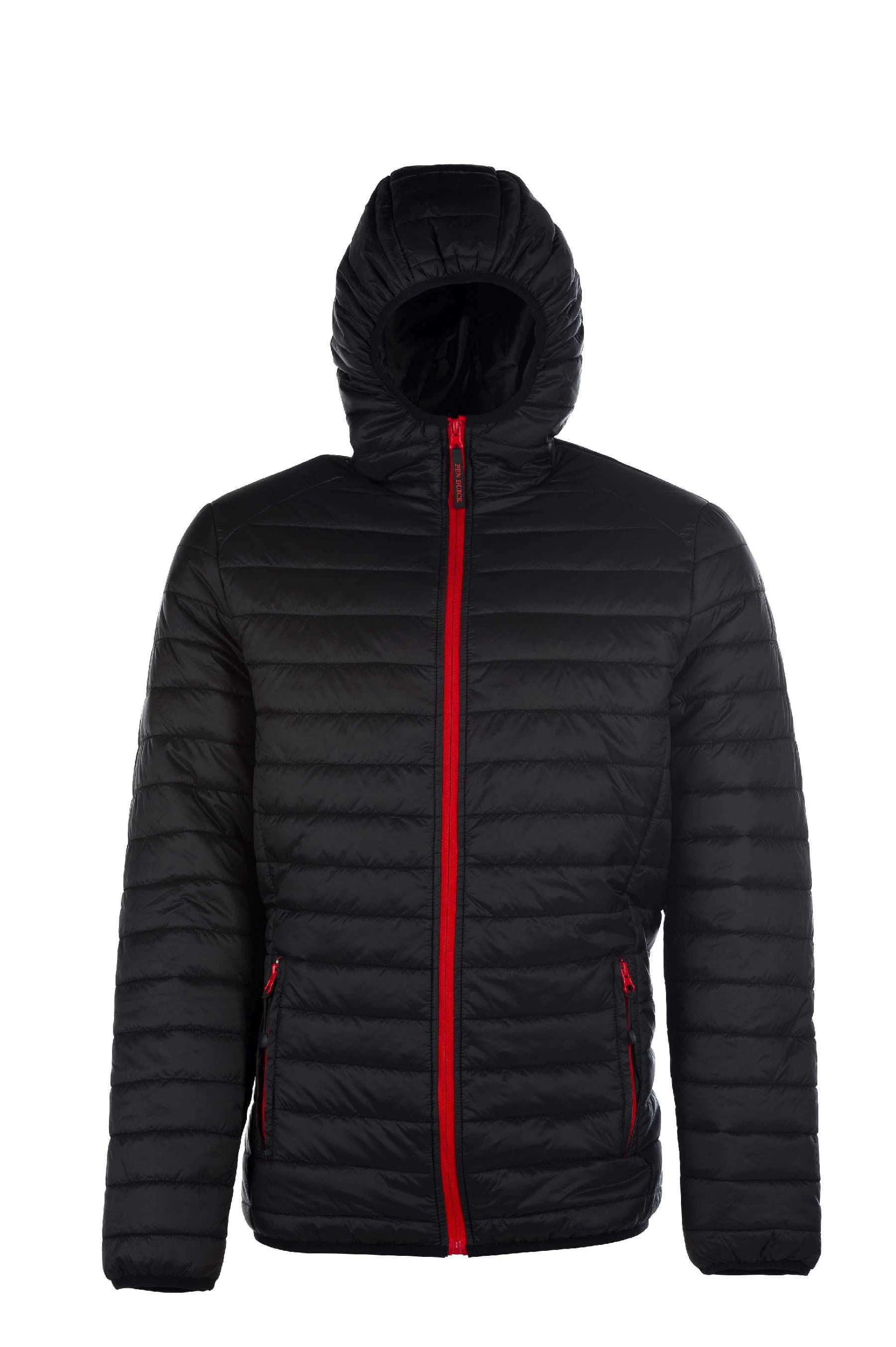 Pacific Men Piumino Cappuccio 100% Nylon 15D Black S