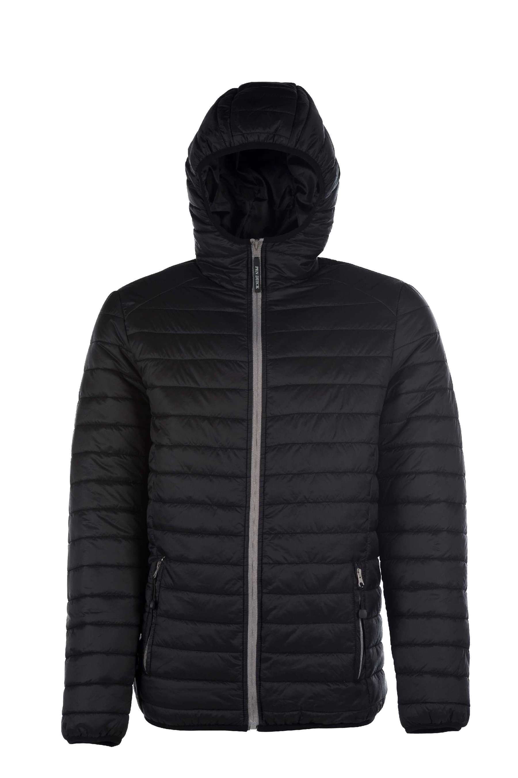 Pacific Men Piumino Cappuccio 100% Nylon 15D Black S