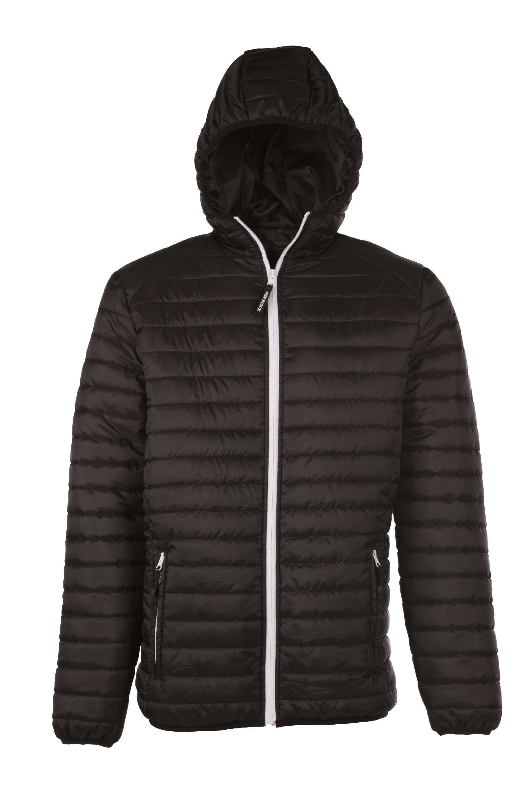 Pacific Men Piumino Cappuccio 100% Nylon 15D Black S