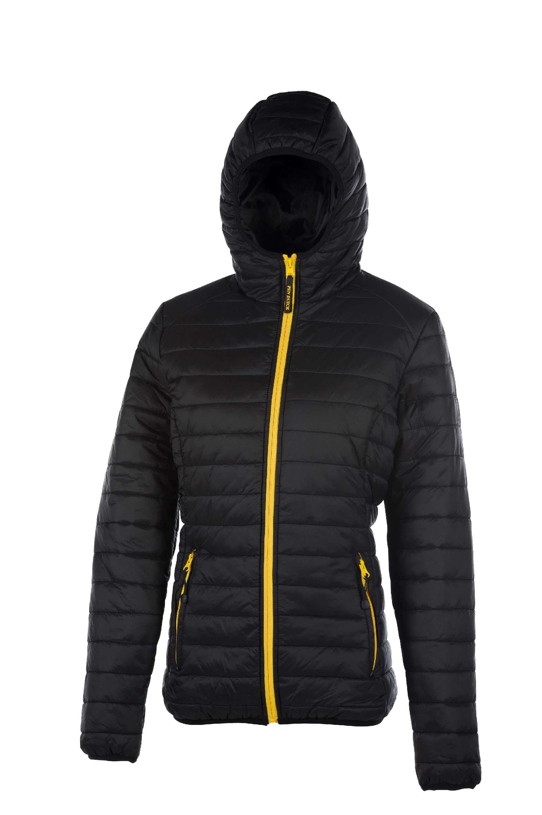 Pacific Women Piumino Cappuccio 100% Nylon 15D Black S