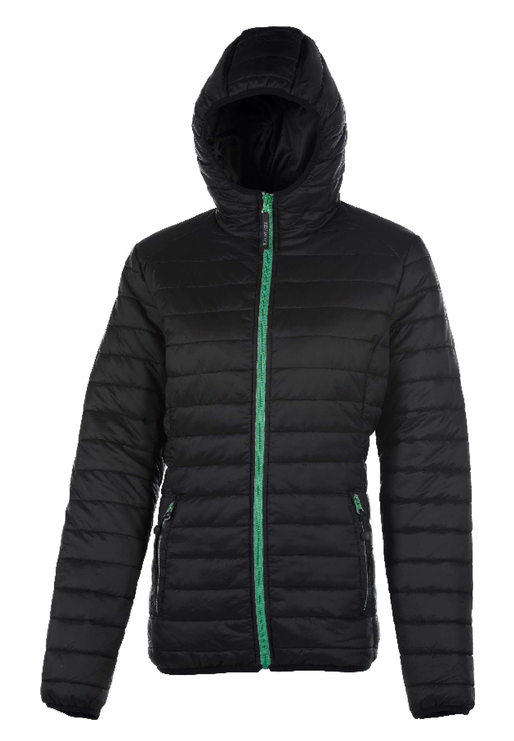 Pacific Women Piumino Cappuccio 100% Nylon 15D Black S