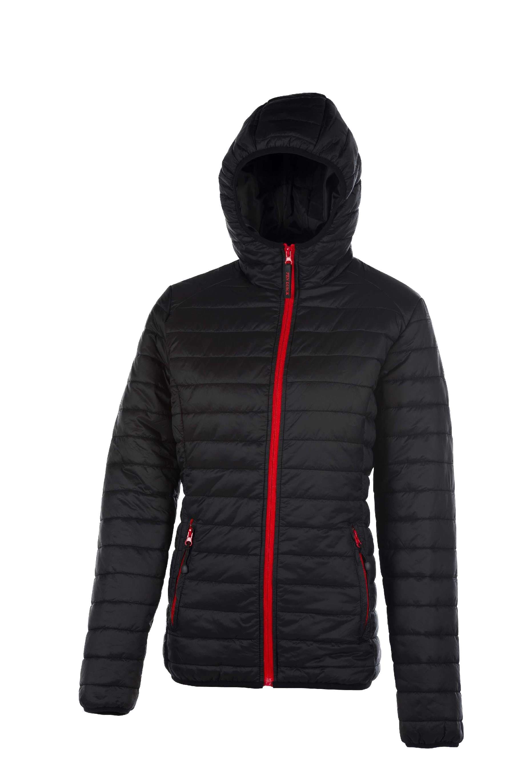 Pacific Women Piumino Cappuccio 100% Nylon 15D Black S