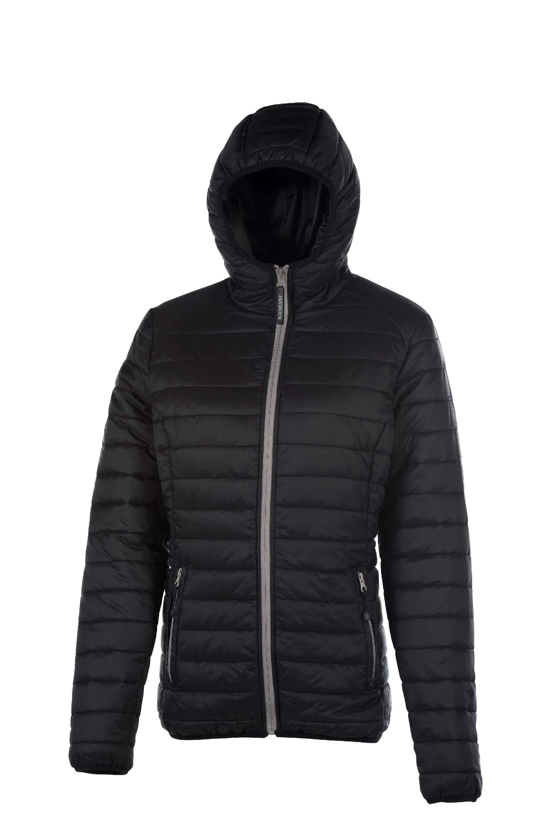 Pacific Women Piumino Cappuccio 100% Nylon 15D Black S