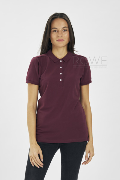 Polo Stretch Donna M/C 95/5% Cot/Lyc 210 gr/m2 White XS