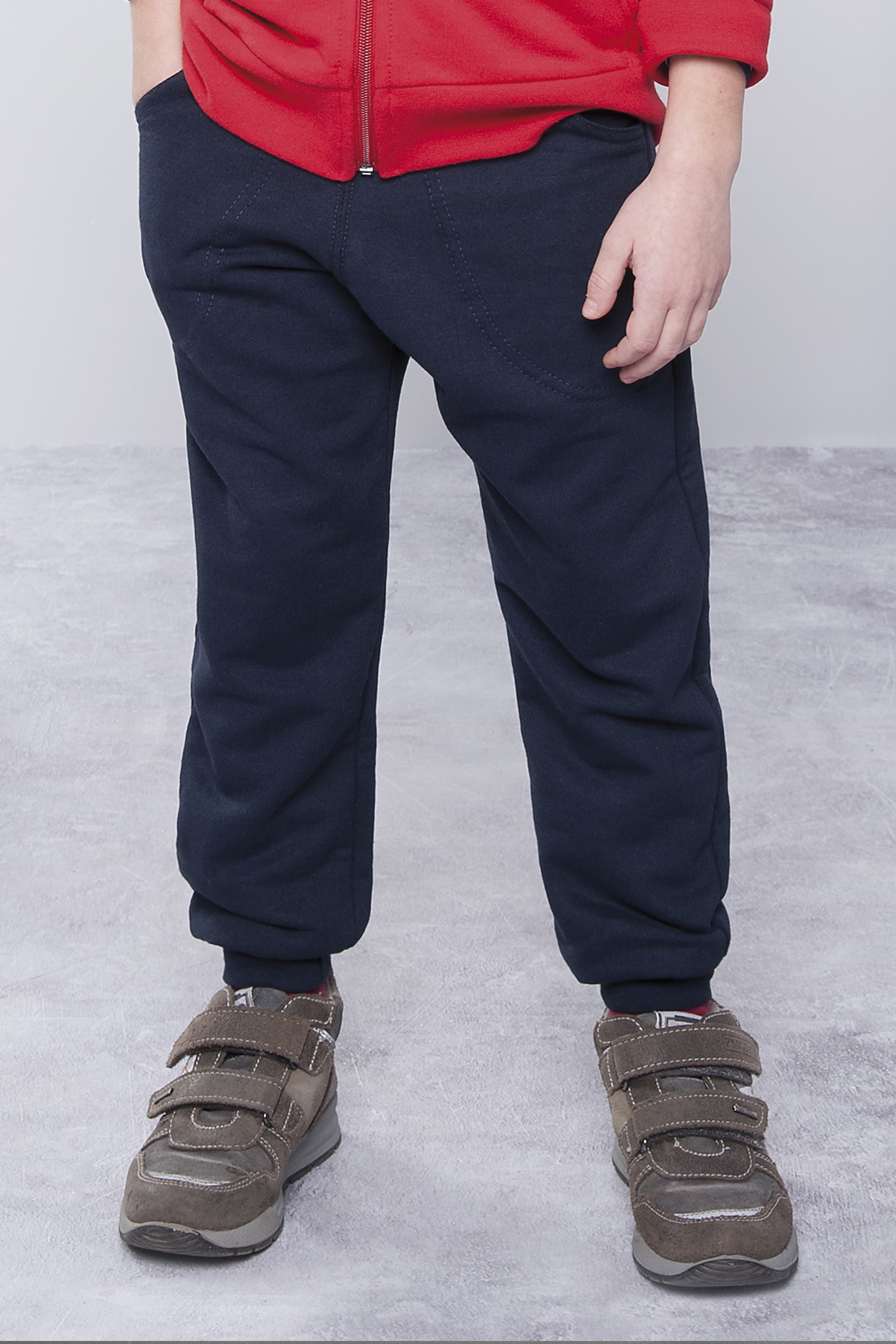 Pantalone Bambino Felpa F/Terry 70/30% Cot/Pol 240 Nero XXS 1/2 anni