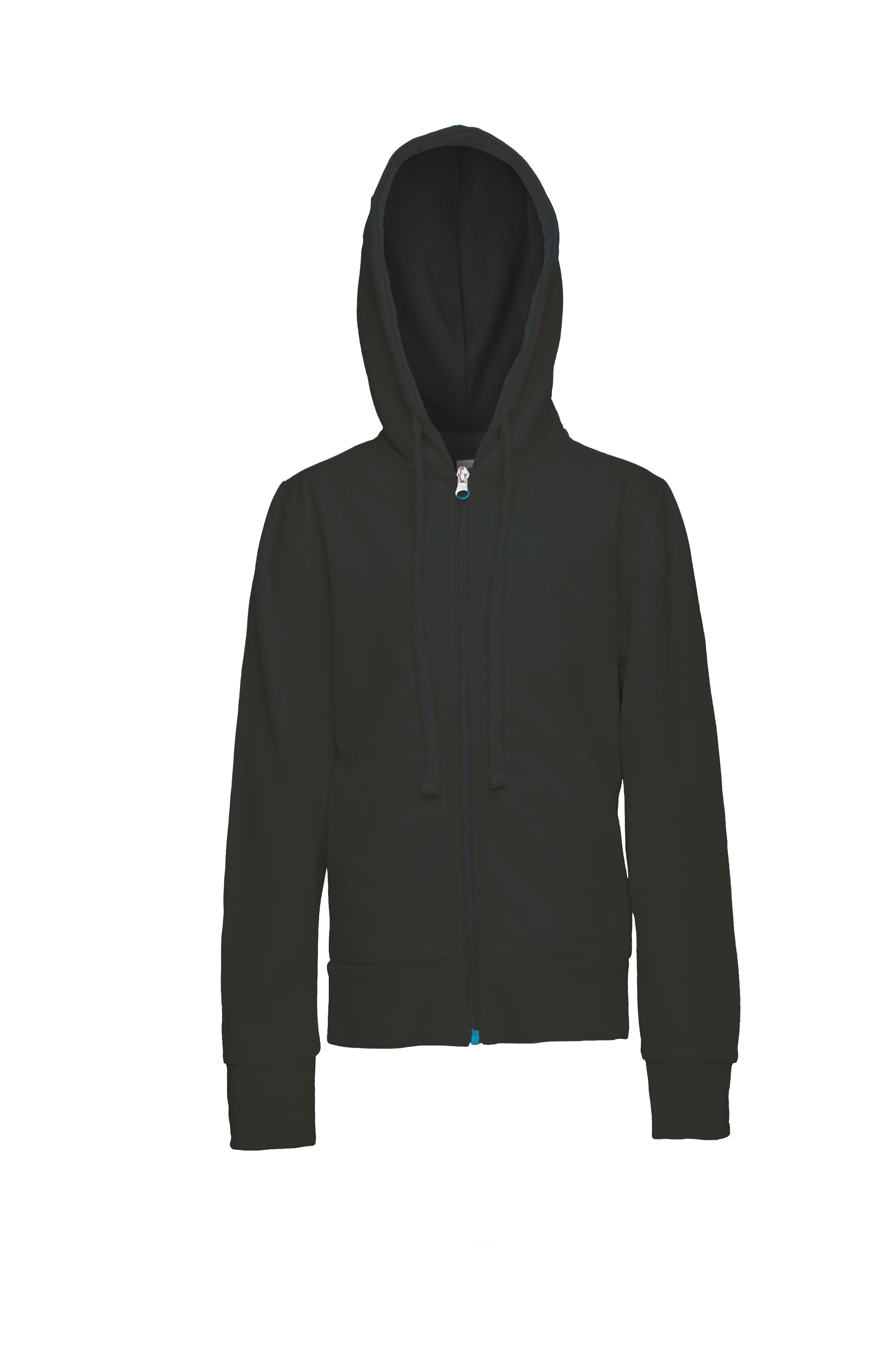 Felpa Bambino Capp. F/Zip 70/30% Cot/Pol 240 gr/m2 Nero XXS