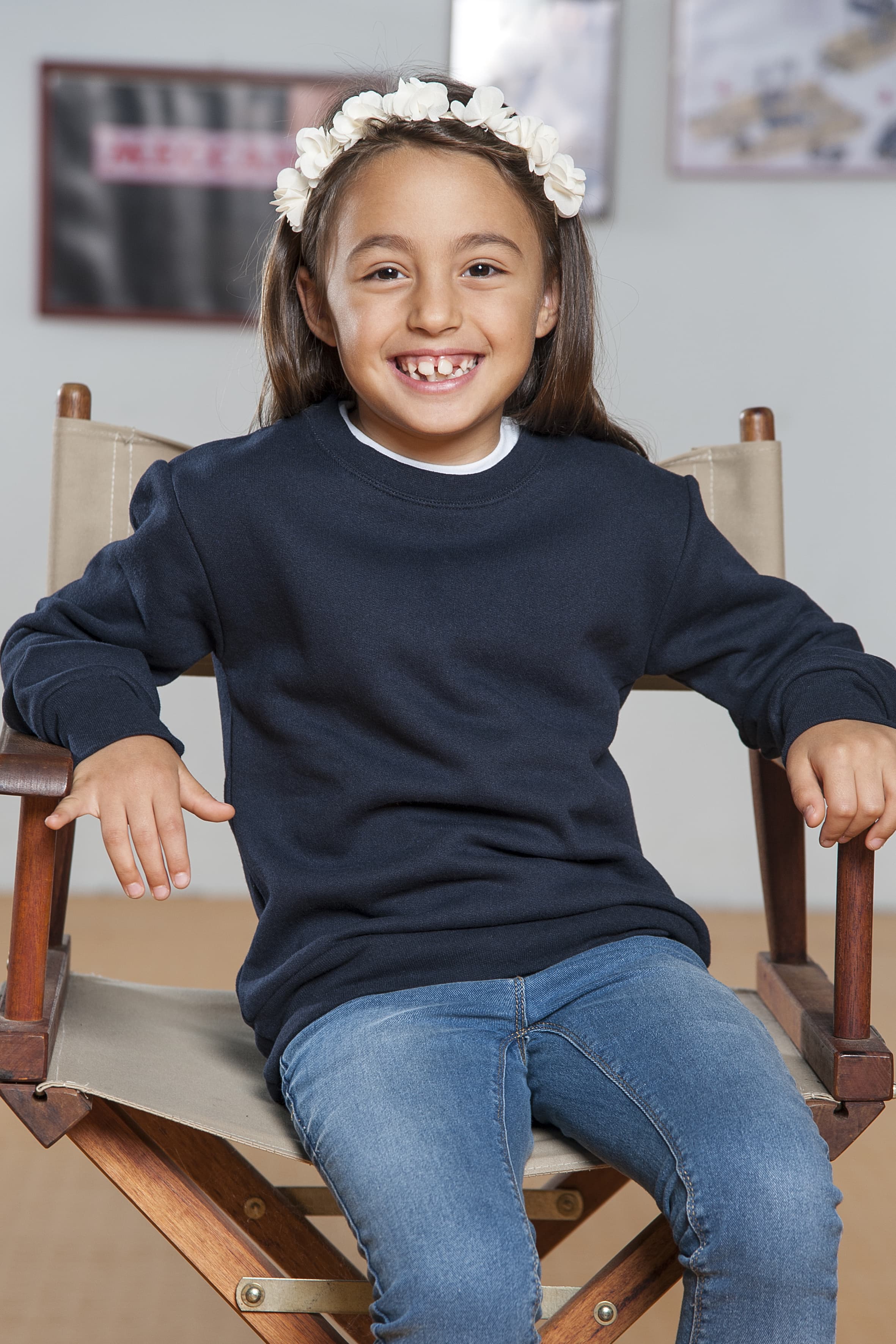 Felpa Bambino G/C 70/30% Cot/Pol 280 gr/m Blu XS 3-4 anni