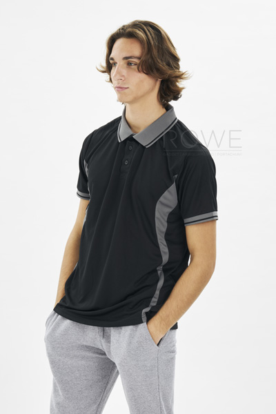 Sport Polo Contrast M/C 100% Poly 140 gr/m2 Azure/White S STK