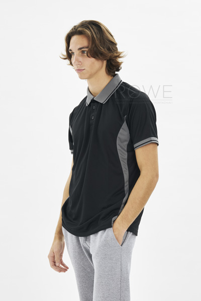 Sport Polo Contrast M/C 100% Poly 140 gr/m2 Azure/White S STK