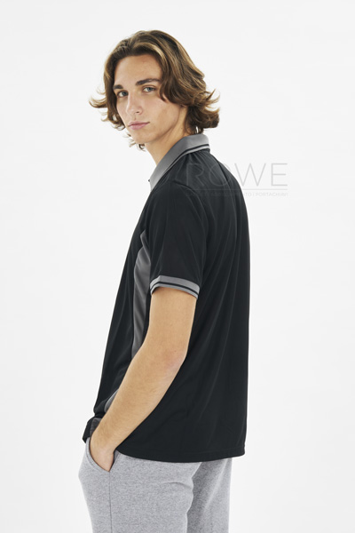 Sport Polo Contrast M/C 100% Poly 140 gr/m2 Azure/White S STK