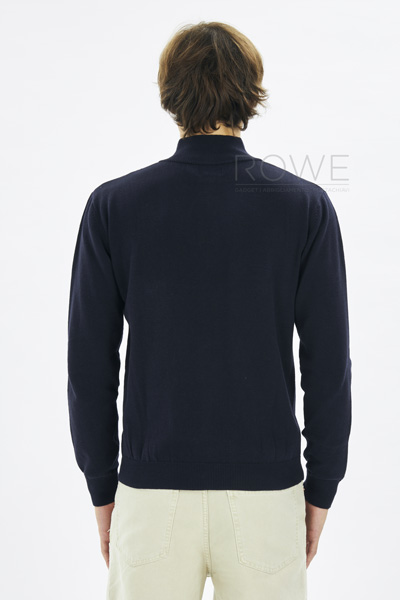 Jumper Pullover C/Zip 50/50% Cot/Acr Black S