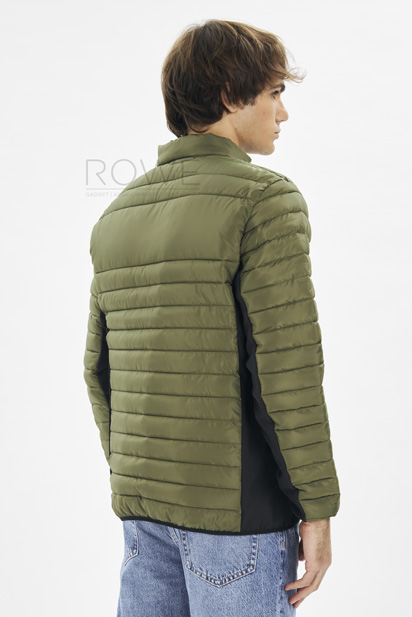 Boston Contrast Piumino Leggero 100% Pol. Brick Red/Black S