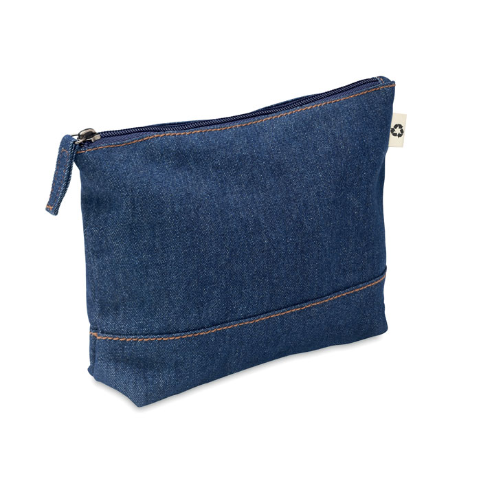 Trousse in denim riciclato