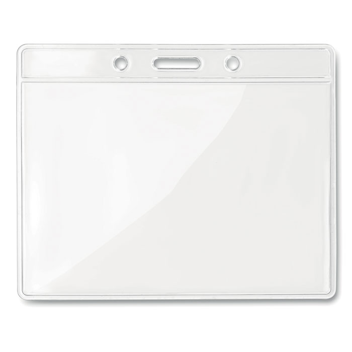 Porta badge trasparente 10x8cm