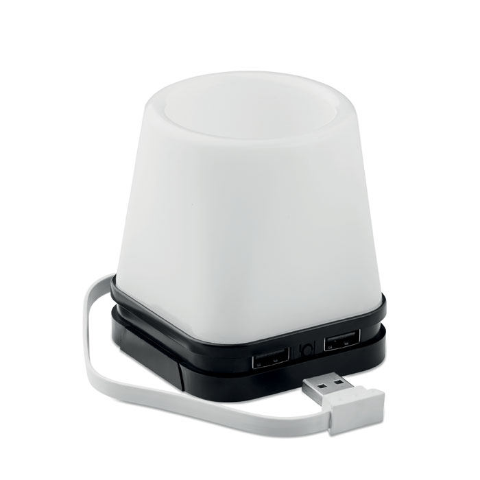 Portapenne hub con luce LED