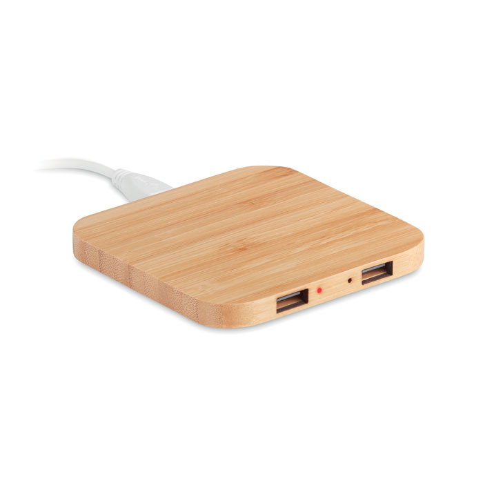 Caricatore wireless in bamboo