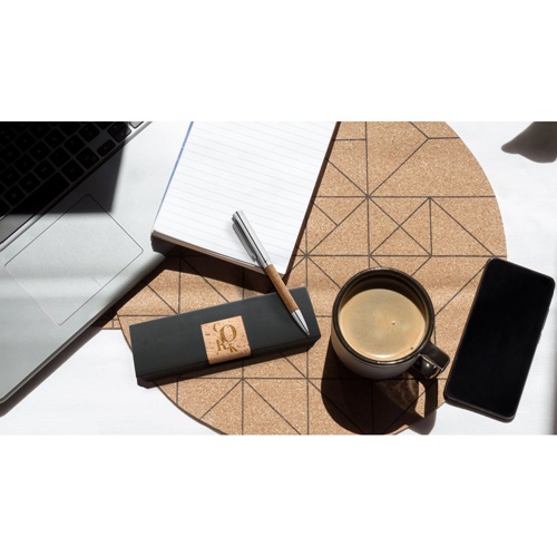 CORK. Penna a sfera in sughero e metallo