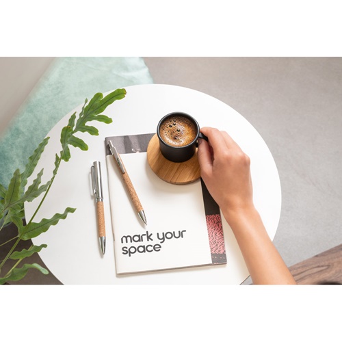 NATURA. Penna a sfera in sughero e alluminio